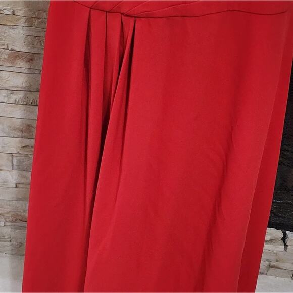 Lane Bryant Lady in Red pleated detail v neck midi dress plus size 22‎ 3X - Picture 8 of 9